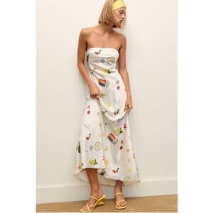 chinese dress ladies Baltic Born Womens Stella Maxi Dress | Ivory Multi Print main image 1